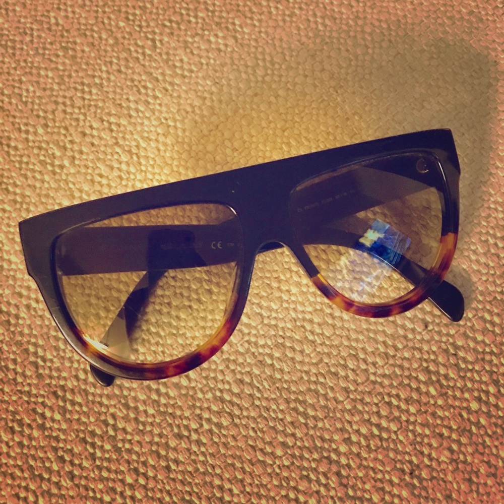 Celine flat top 2 tone sunglasses.